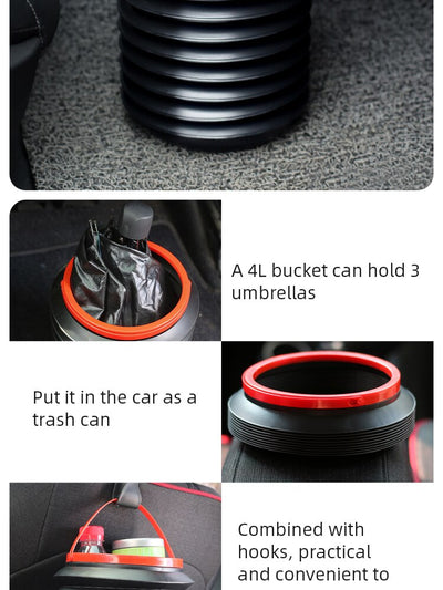 Foldable car dustbin