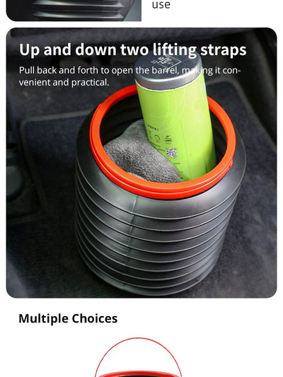 Foldable car dustbin