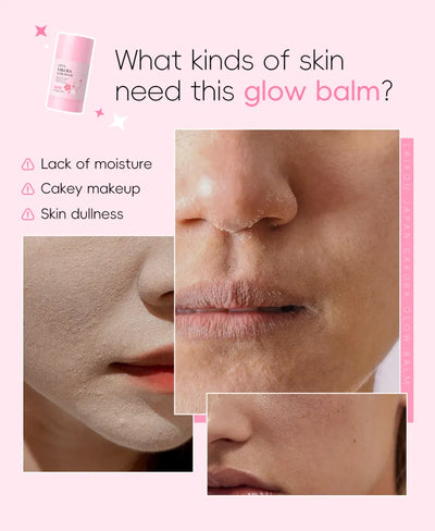 Glow Balm Moisturizing Stick Nourish & Smooth Skin Radiant Reduces Wrinkles Replenish Makeup