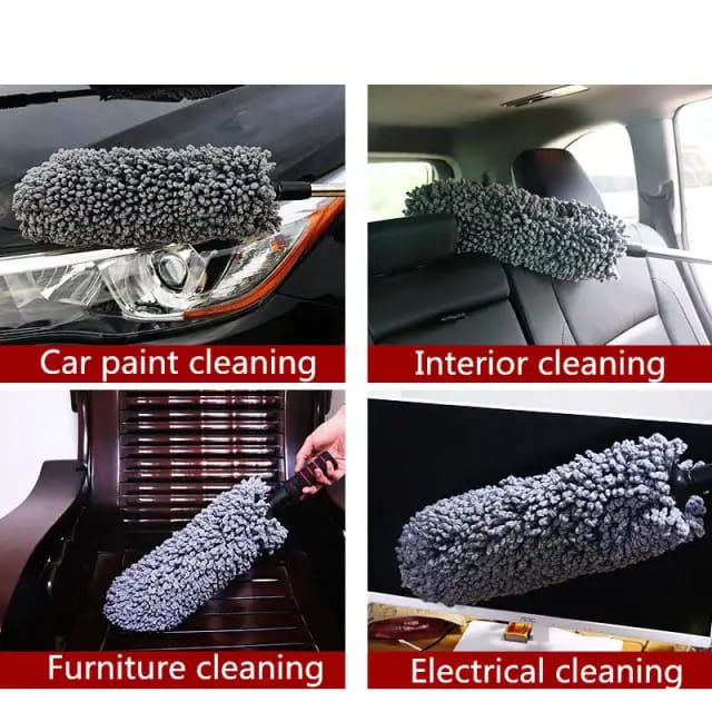 Microfiber Car Duster Brush Cleaning Dirt Dust Clean Brush Universal Polishing Detailing Towels Cloths