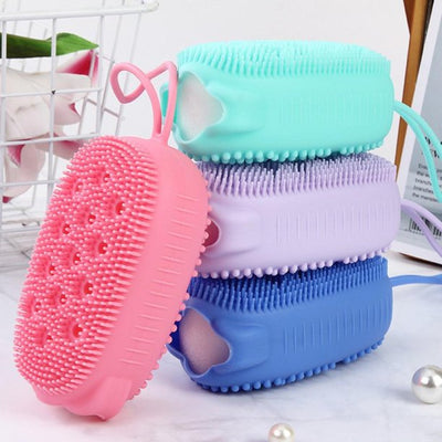 Household Bear Silicone Scrubbing Bath Brush