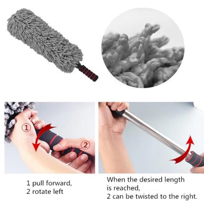 Microfiber Car Duster Brush Cleaning Dirt Dust Clean Brush Universal Polishing Detailing Towels Cloths